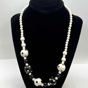 Black Poke A Dot Necklace